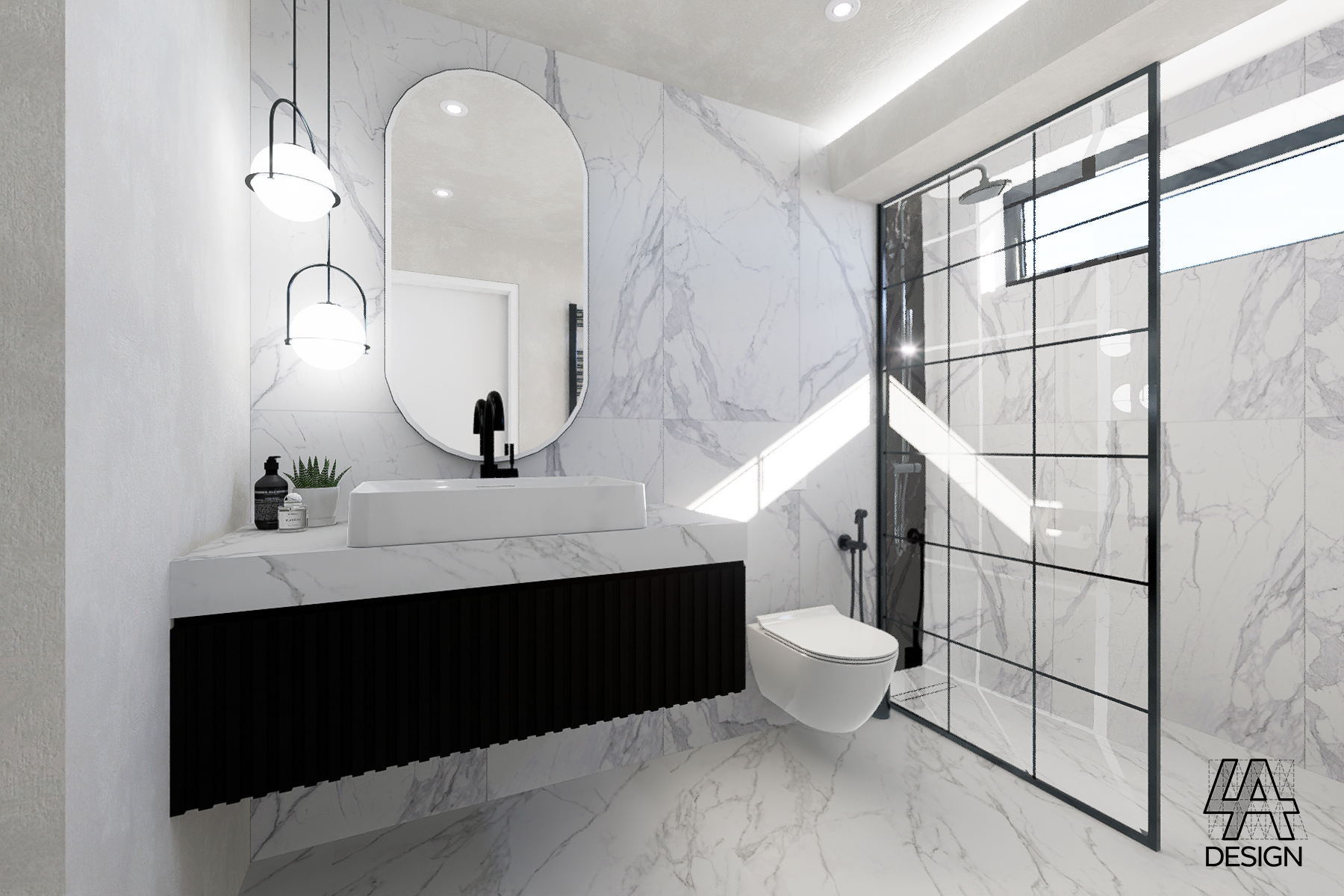 Bathroom with steam room - 125