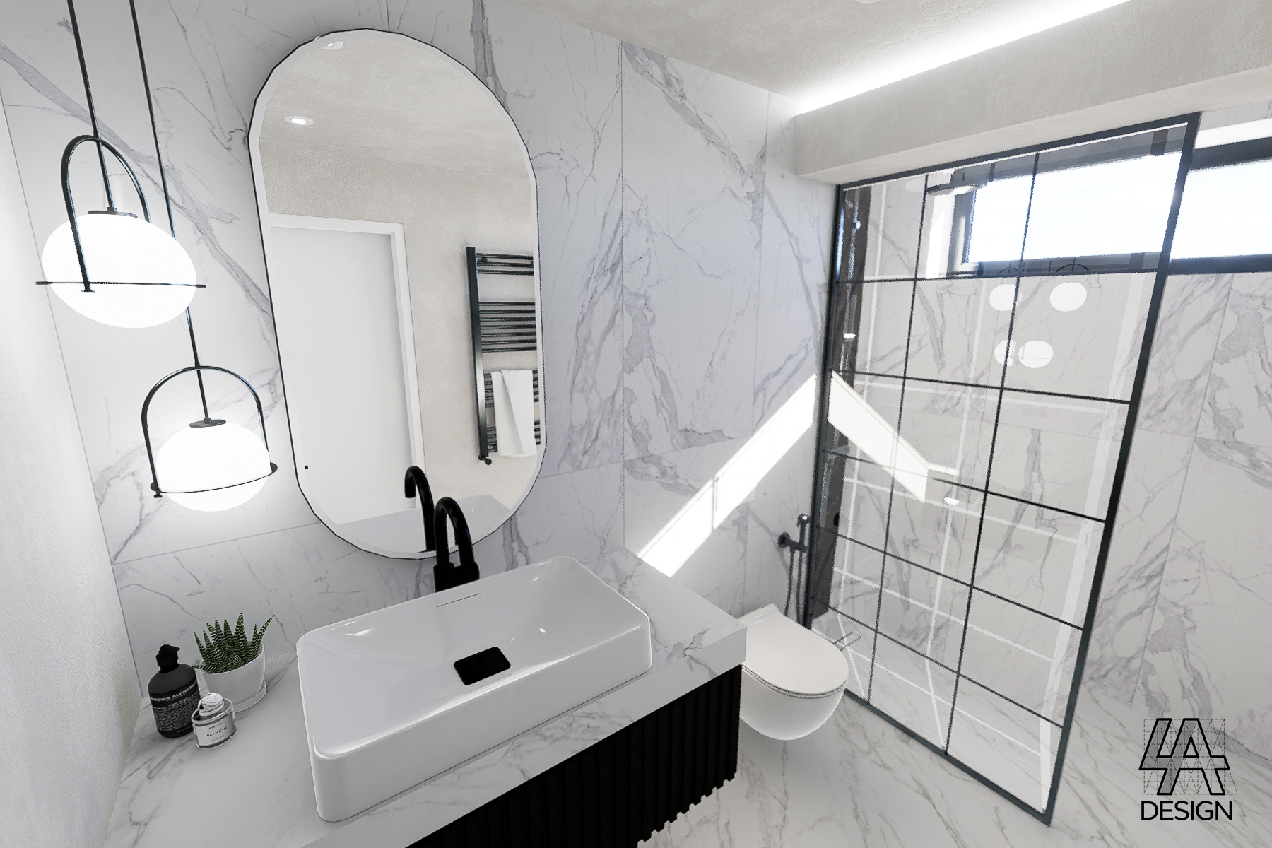 Bathroom with steam room - 128