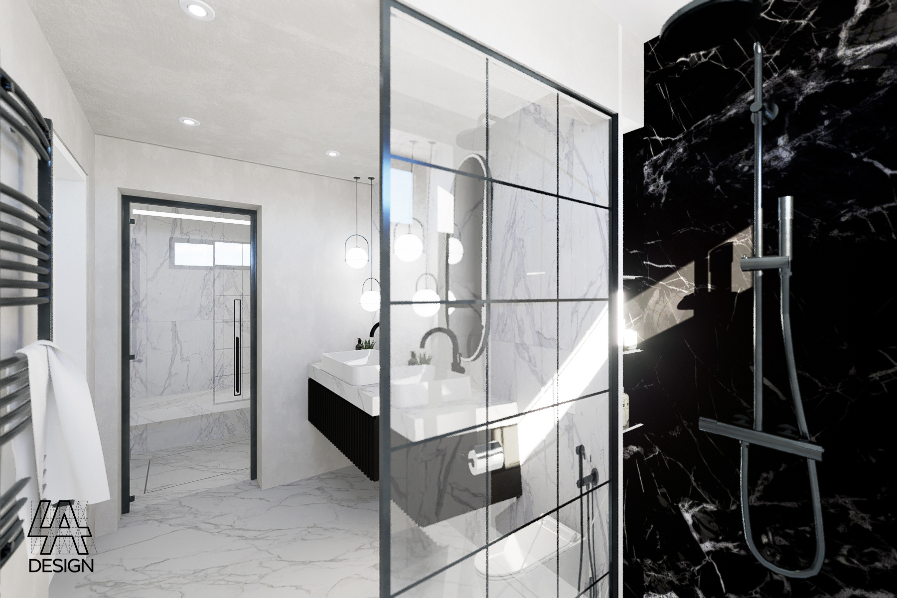 Bathroom with steam room - 129