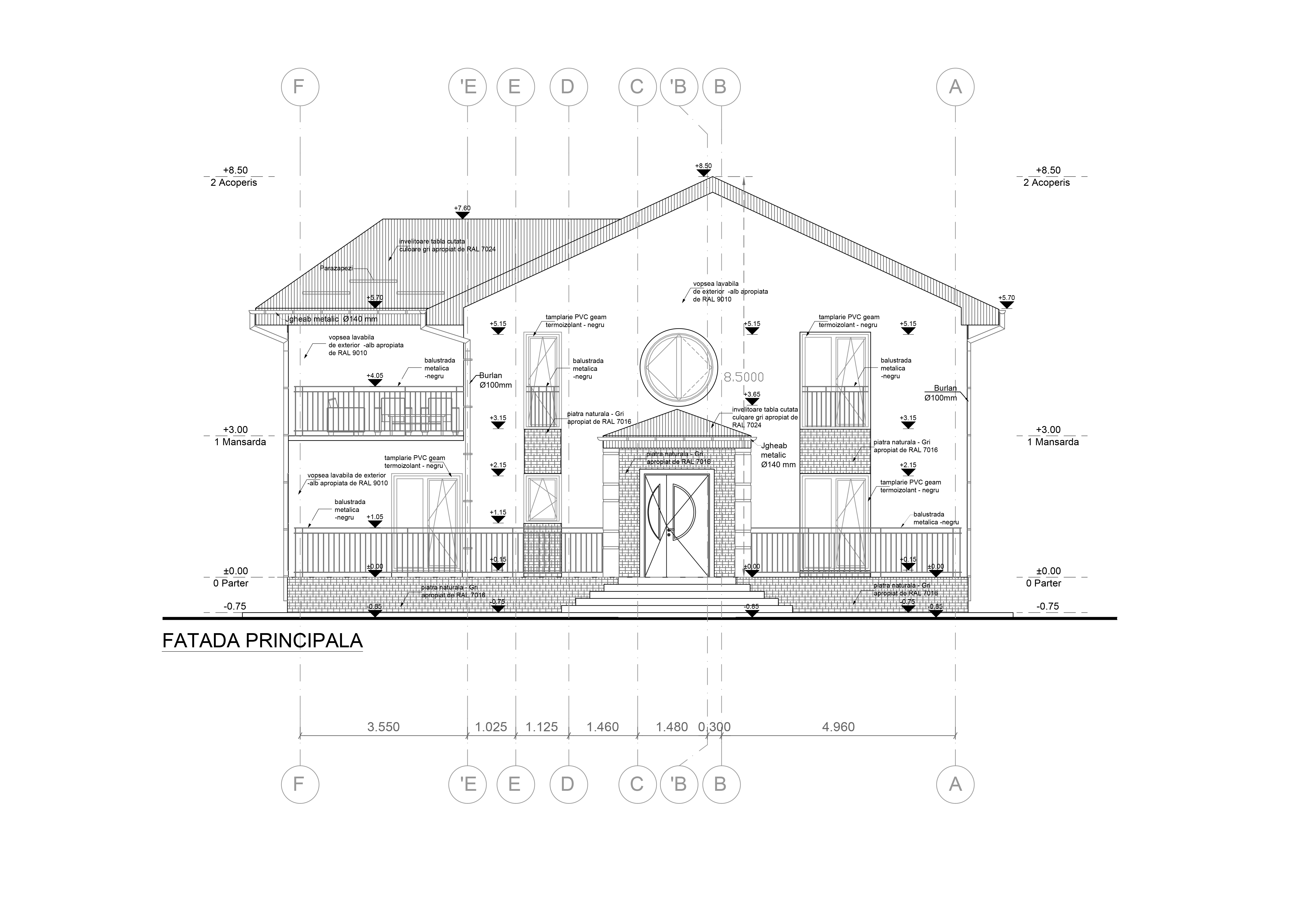 Locuinta unifamiliala P+M - desene tehnice - 169