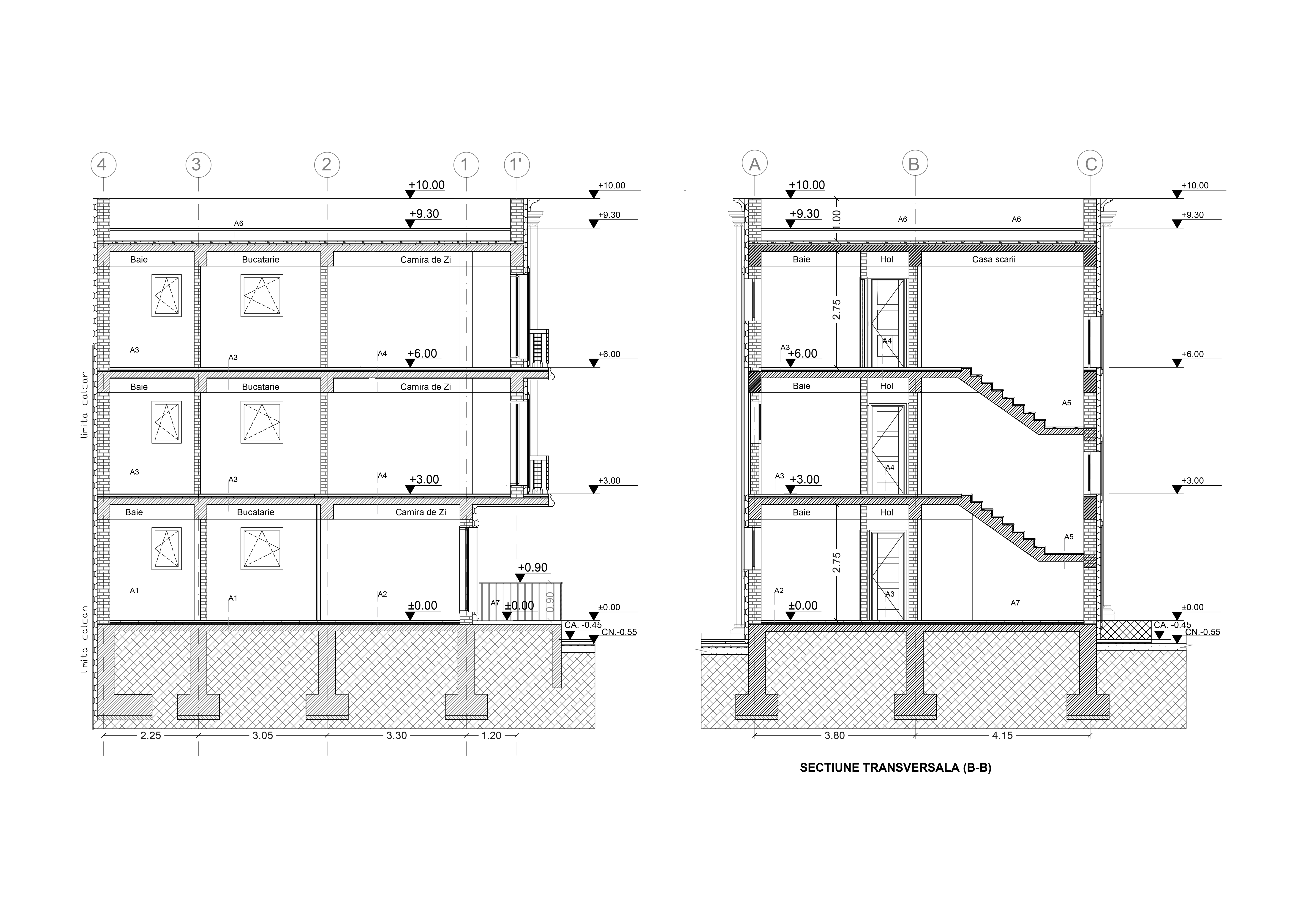 Casa Multifamiliala P+2E, desene tehnice - 175