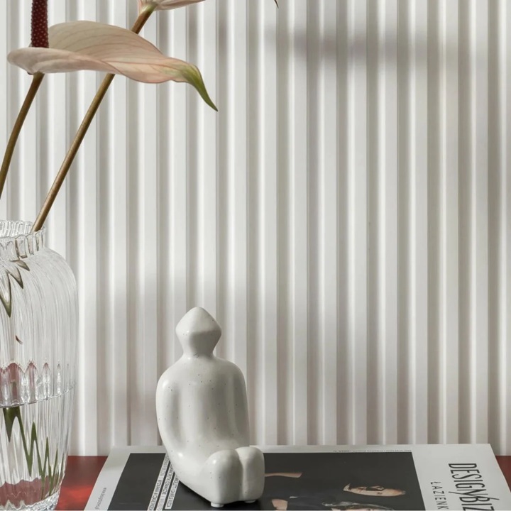 Riflaj alb din polimer dur vopsibil L0101 – 12.5×1.2×270 cm - 182