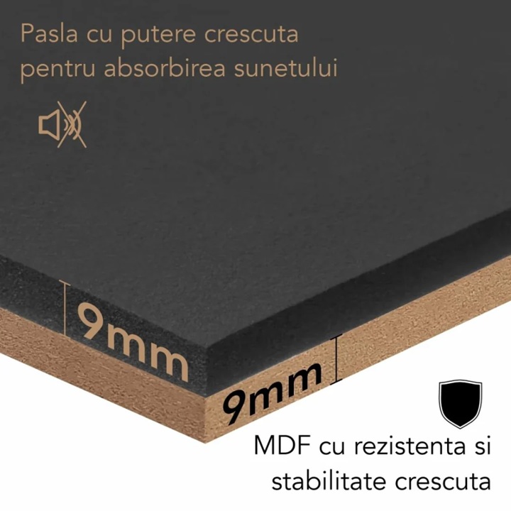 Riflaj Acustic din MDF si Pâslă Multicolor D6779 - 218