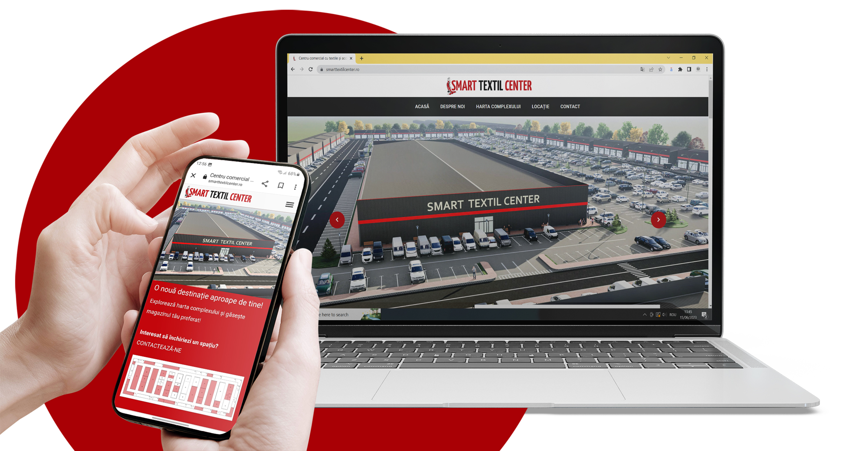 Smart Textil Center - dezvoltare web